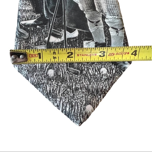 Vintage Ralph Marlin “Golf Stooges” 1995 Mens Tie - Picture 7 of 7